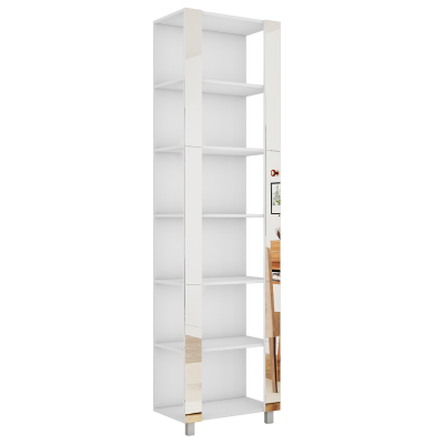 Угловой терминал "Универсальный" Зеркало (Белый снег 350х2200х440)