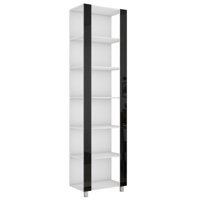 Угловой терминал "Универсальный" Черное стекло (Белый снег 350х2200х440)