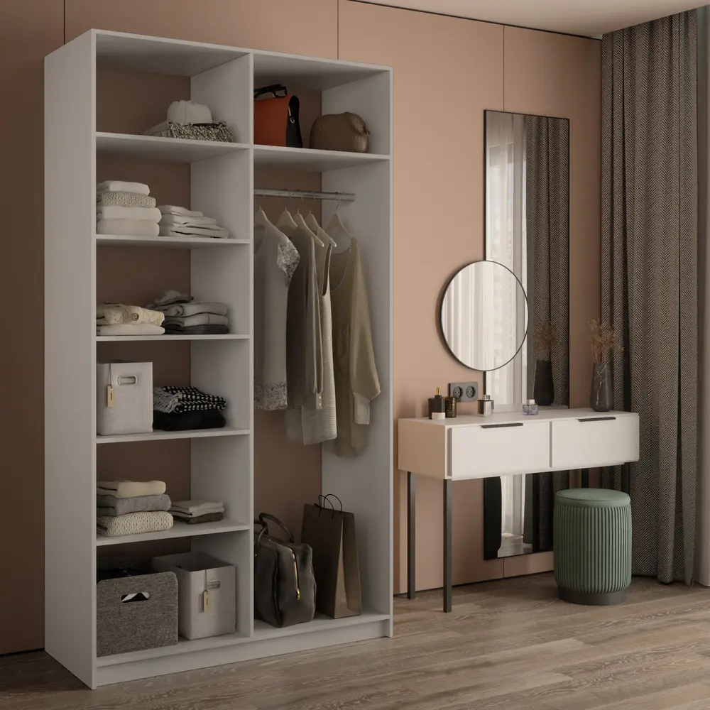 Модули гардеробной Локер (1200) (Белый снег 1214х2200х507 Модуль гардеробной Локер(1200))